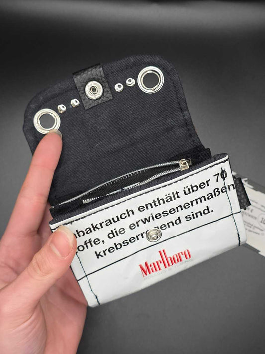 10.9 wallet - upcycled, black&white cats