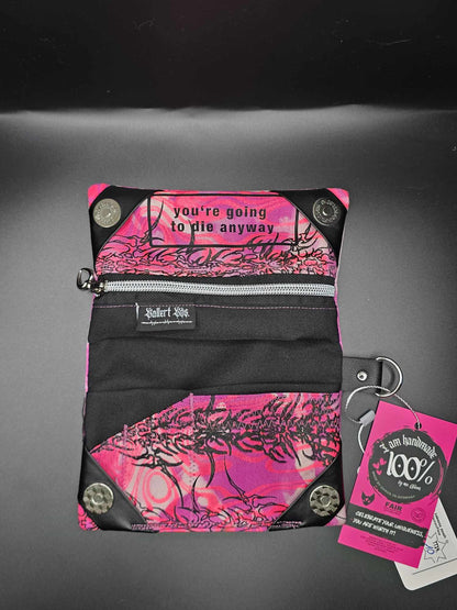 TT14.10 Tabaktasche, Trippy Tribals - Magnetknopf