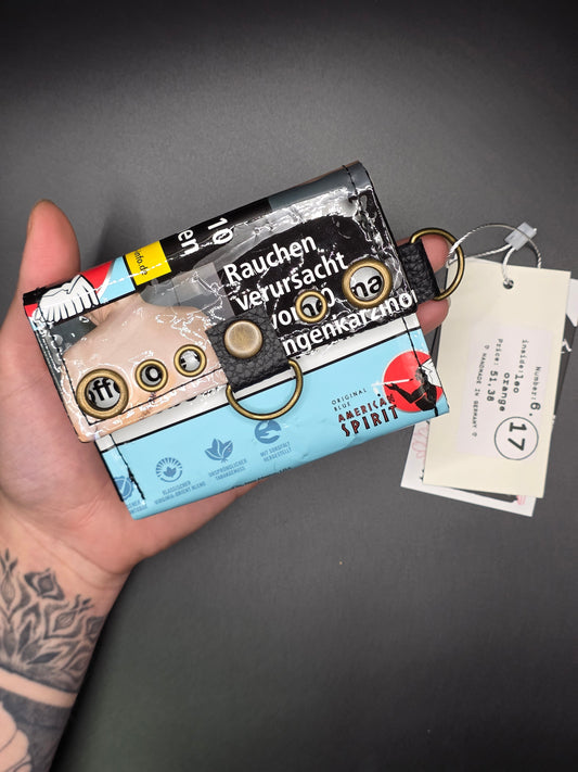 6.17 upcycling wallet - LEO ORANGE
