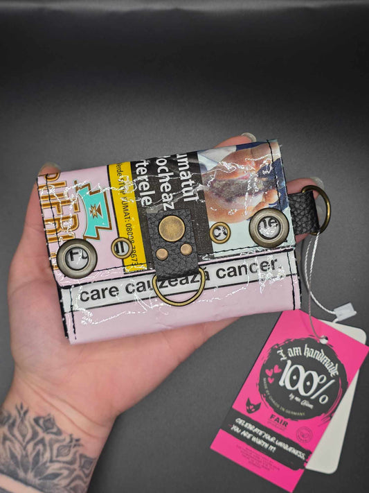 W16.5 wallet - upcycled, cats