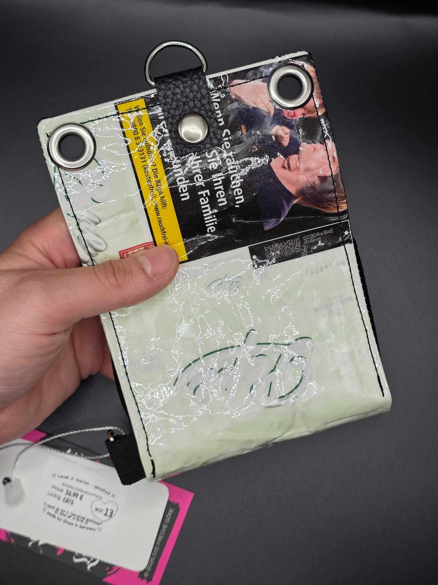 W17.13 wallet - upcycled, cats