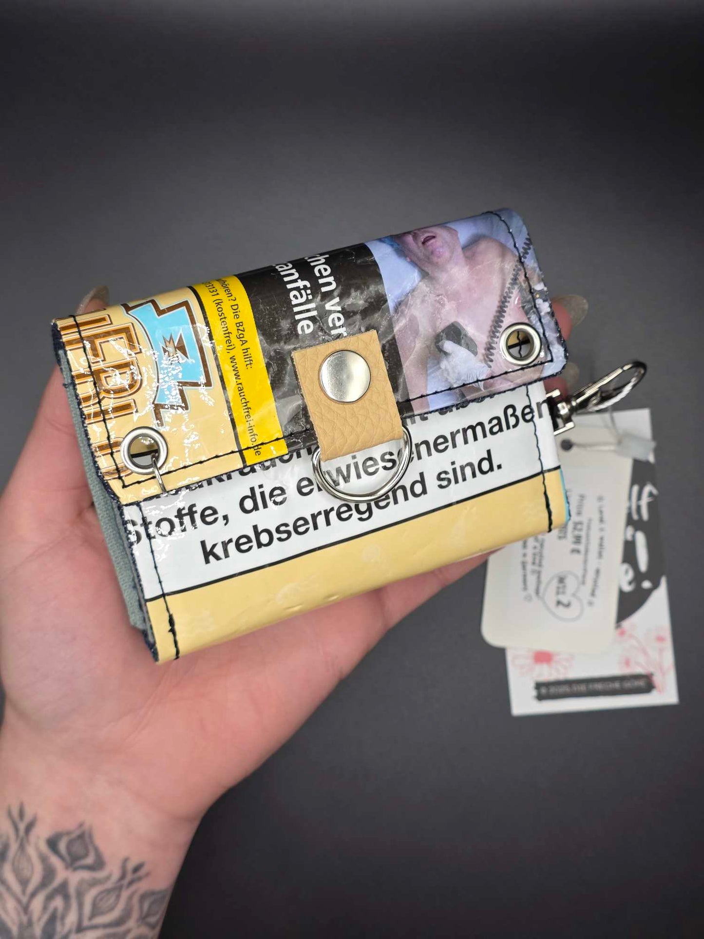 W11.2 wallet - upcycled, Cats inside