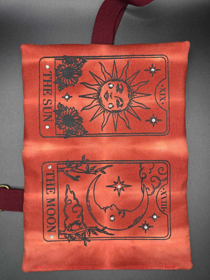 TT13.9 Tabacco pouch, Tarot cards - Rhinestones
