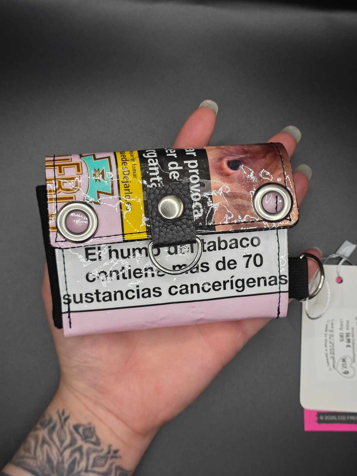 W17.9 wallet - upcycled, cats