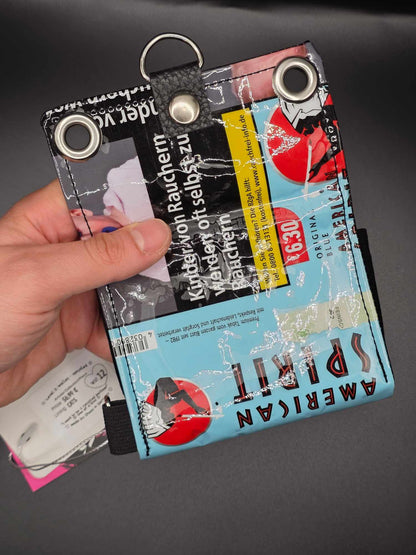 W17.12 wallet - upcycled, cats
