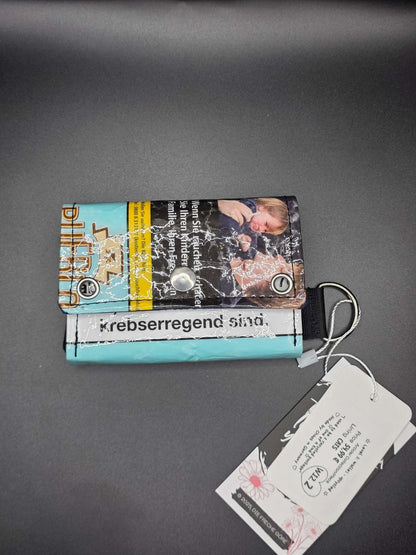 W12.2 wallet - upcycled, cats