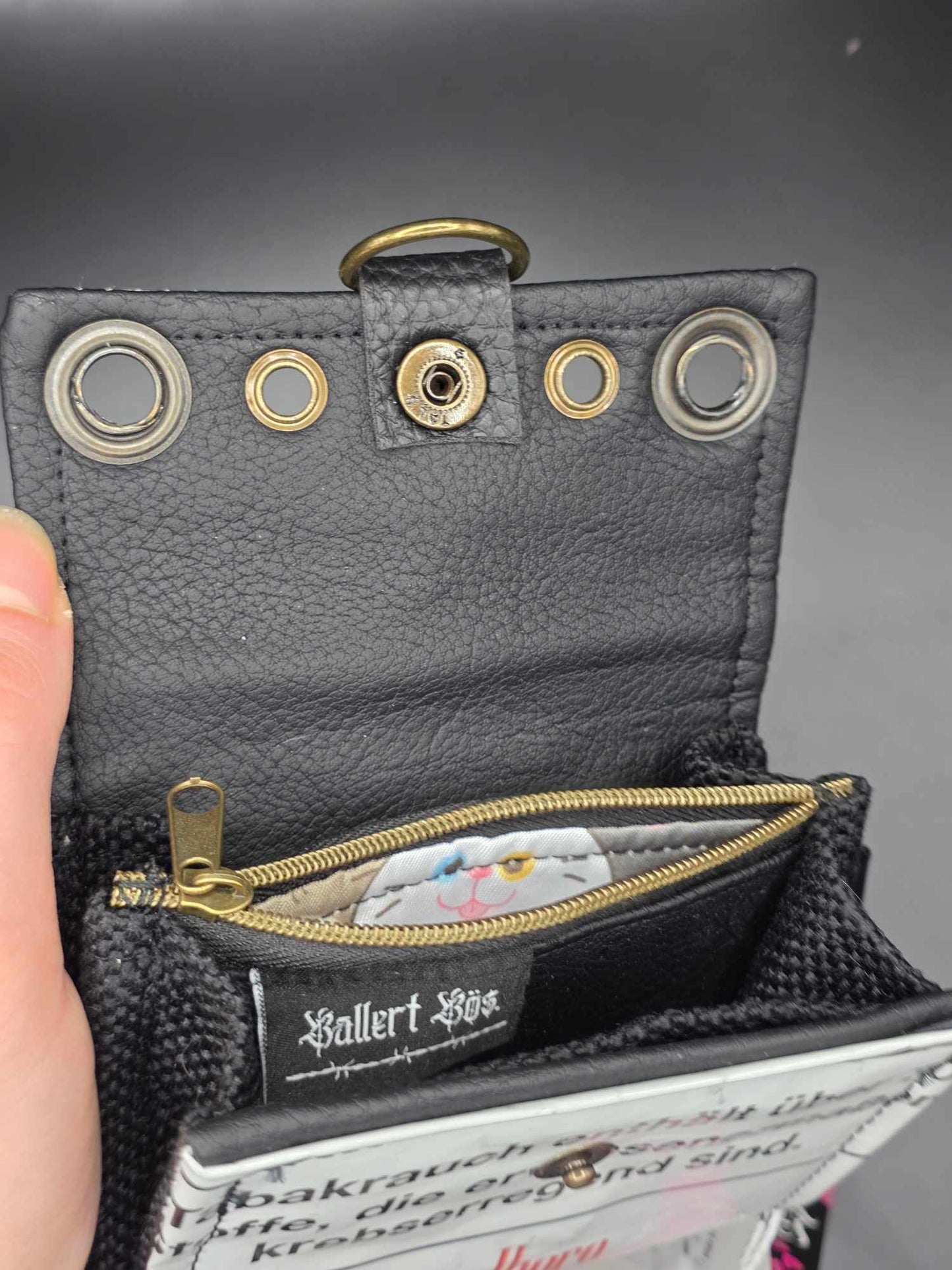 W14.11 wallet - upcycled, cats