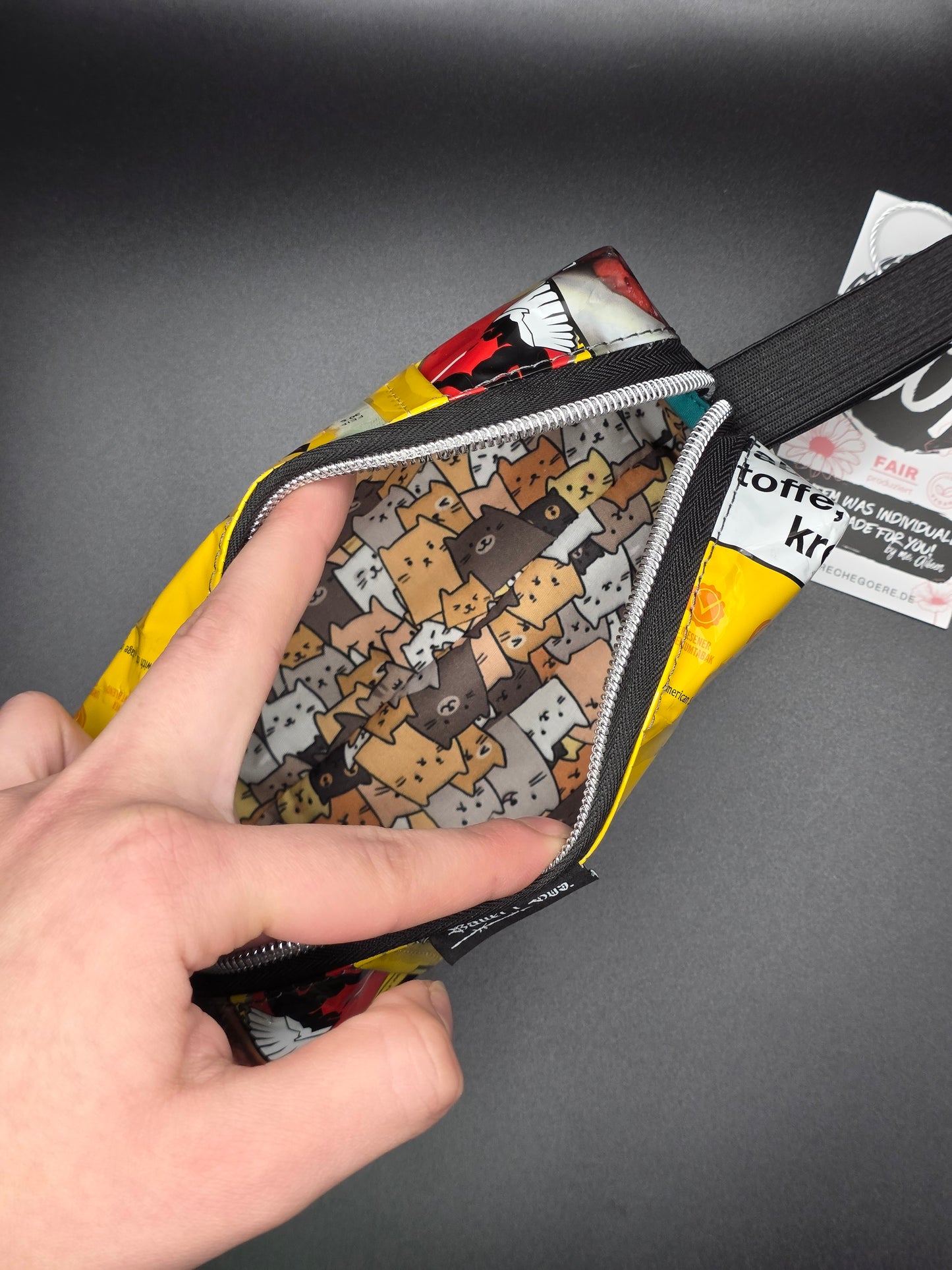 Upcycled Boxy Bag - Pencil Case
