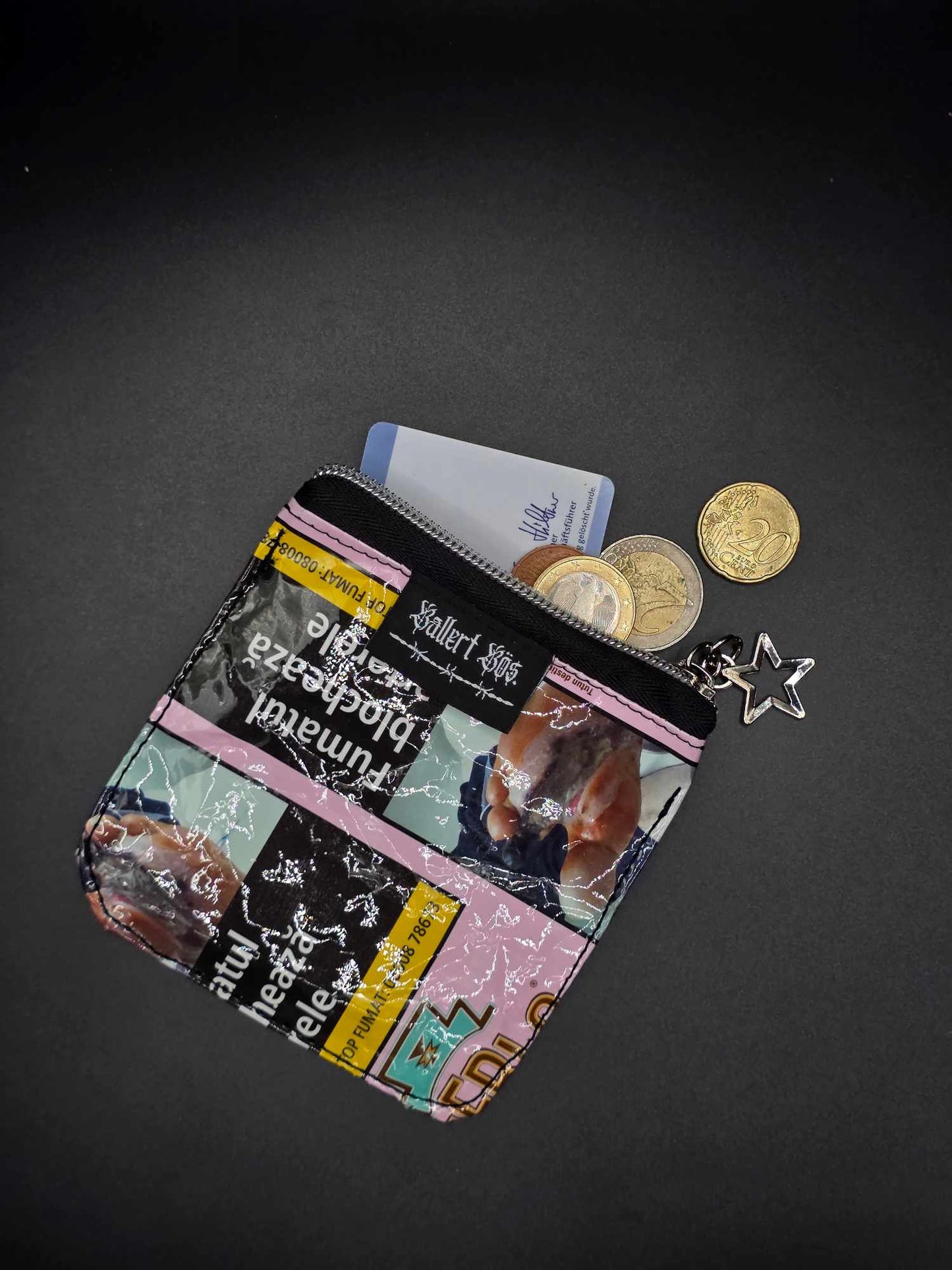 MZ2.1 Mini Zip Wallets - Upcycled, rosa