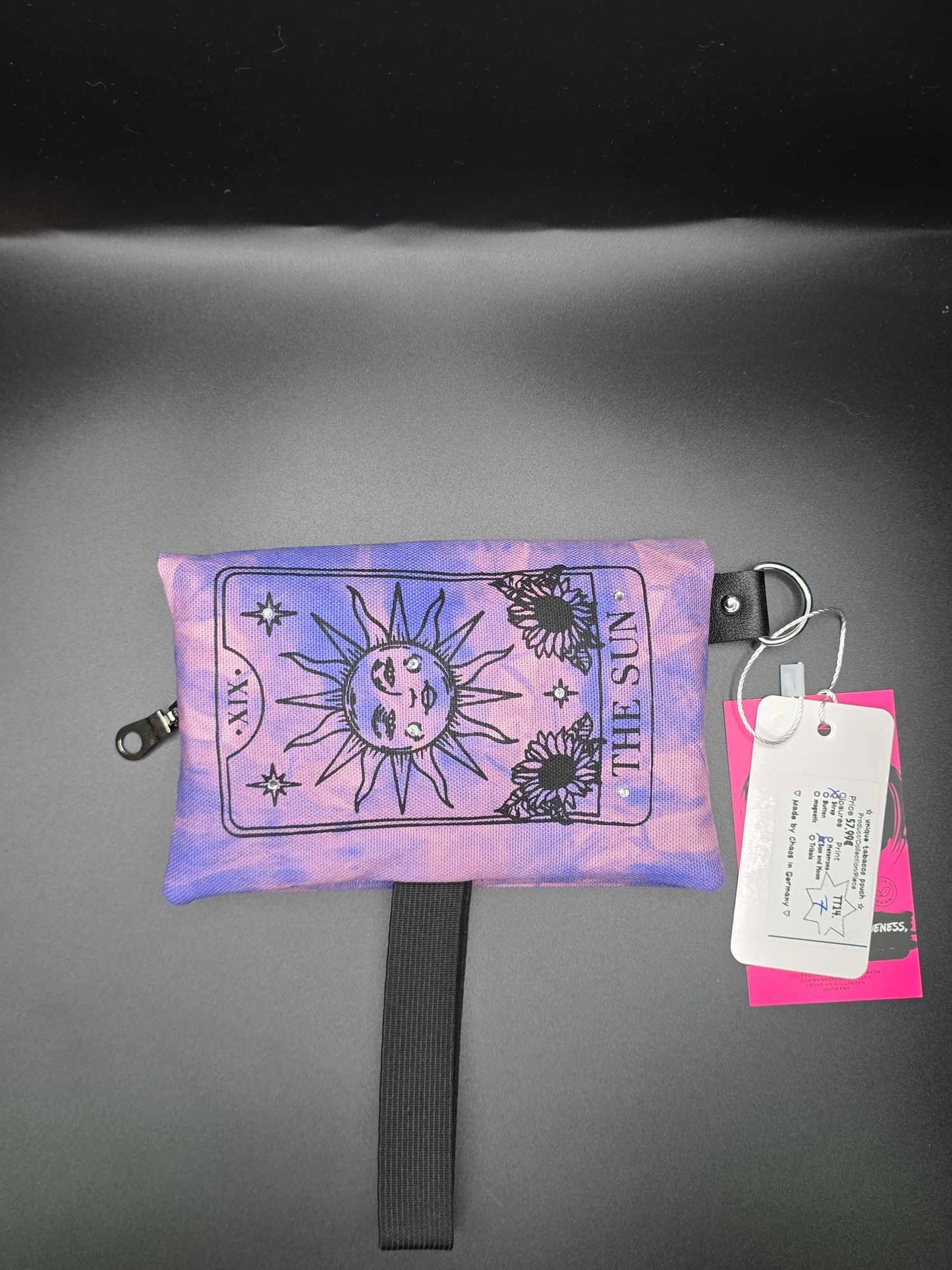 TT14.7 Tabaktasche, Tarot - Rhinestones