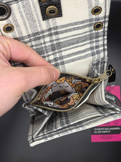 W16.12 wallet - upcycled, cats