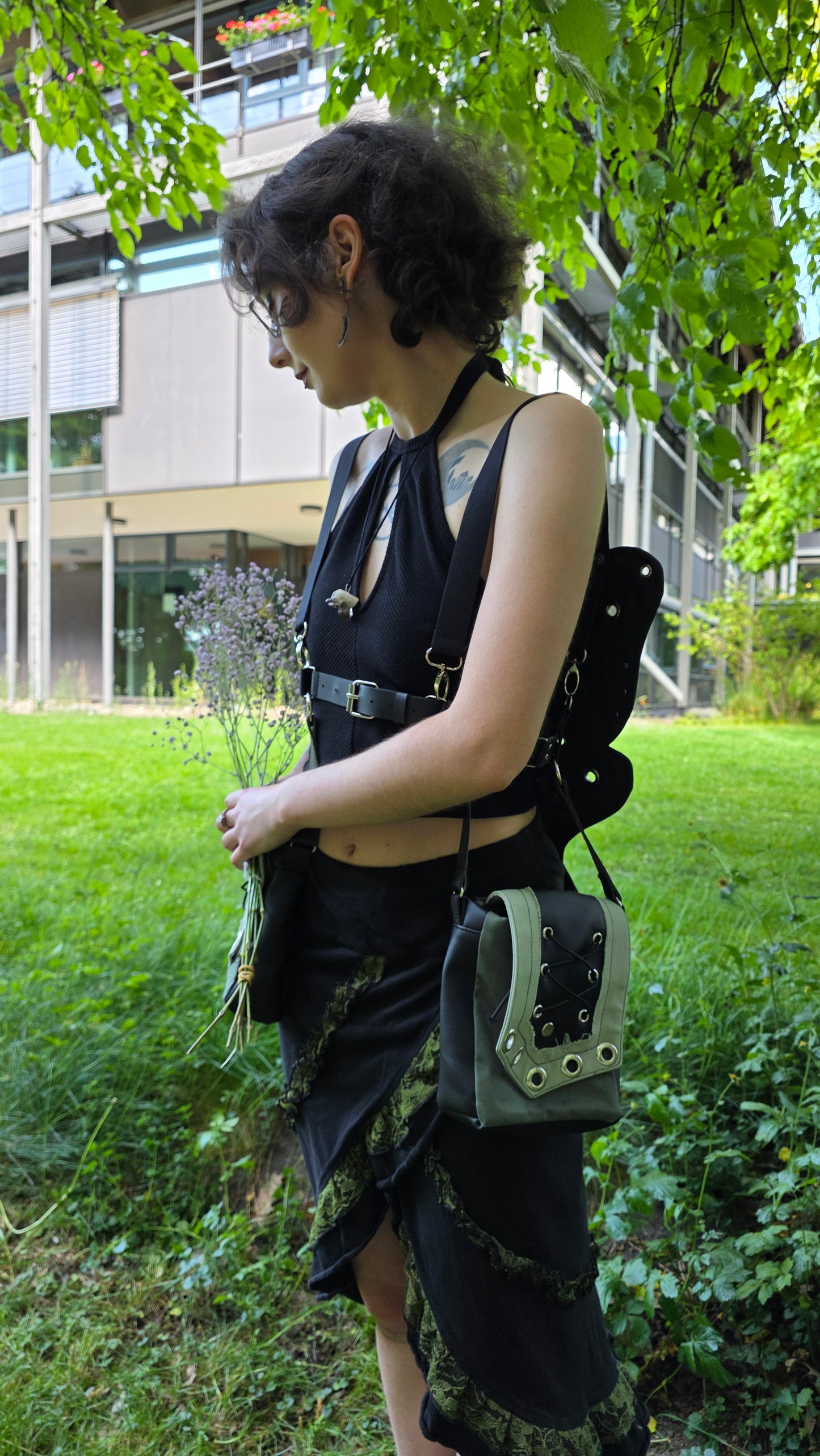Butterfly Holsterbag, green, size S-L
