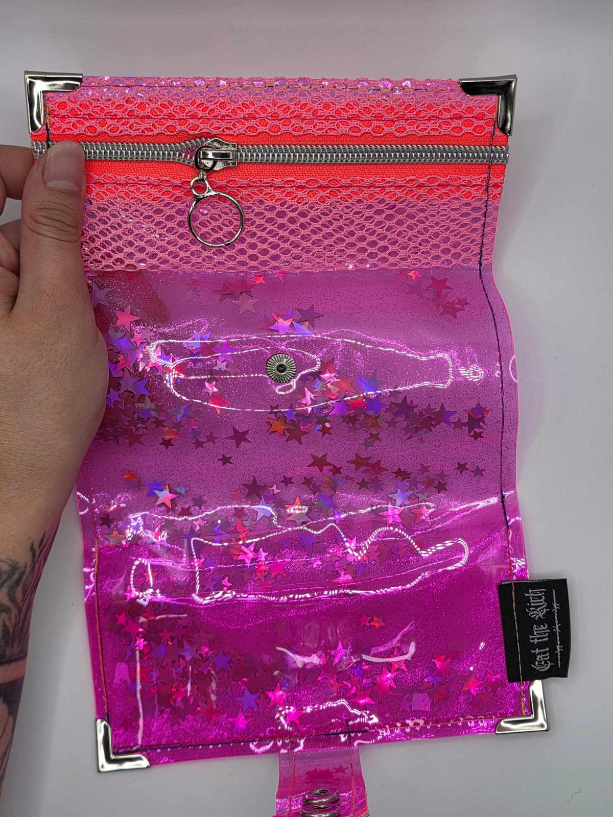 ☆Shaker Jelly Tabakbeutel, Transparent, pink Nr. 2