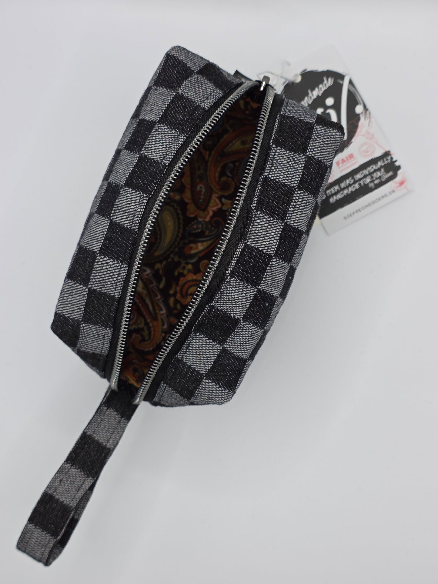 Boxy Bag - Chess - Black/Gray