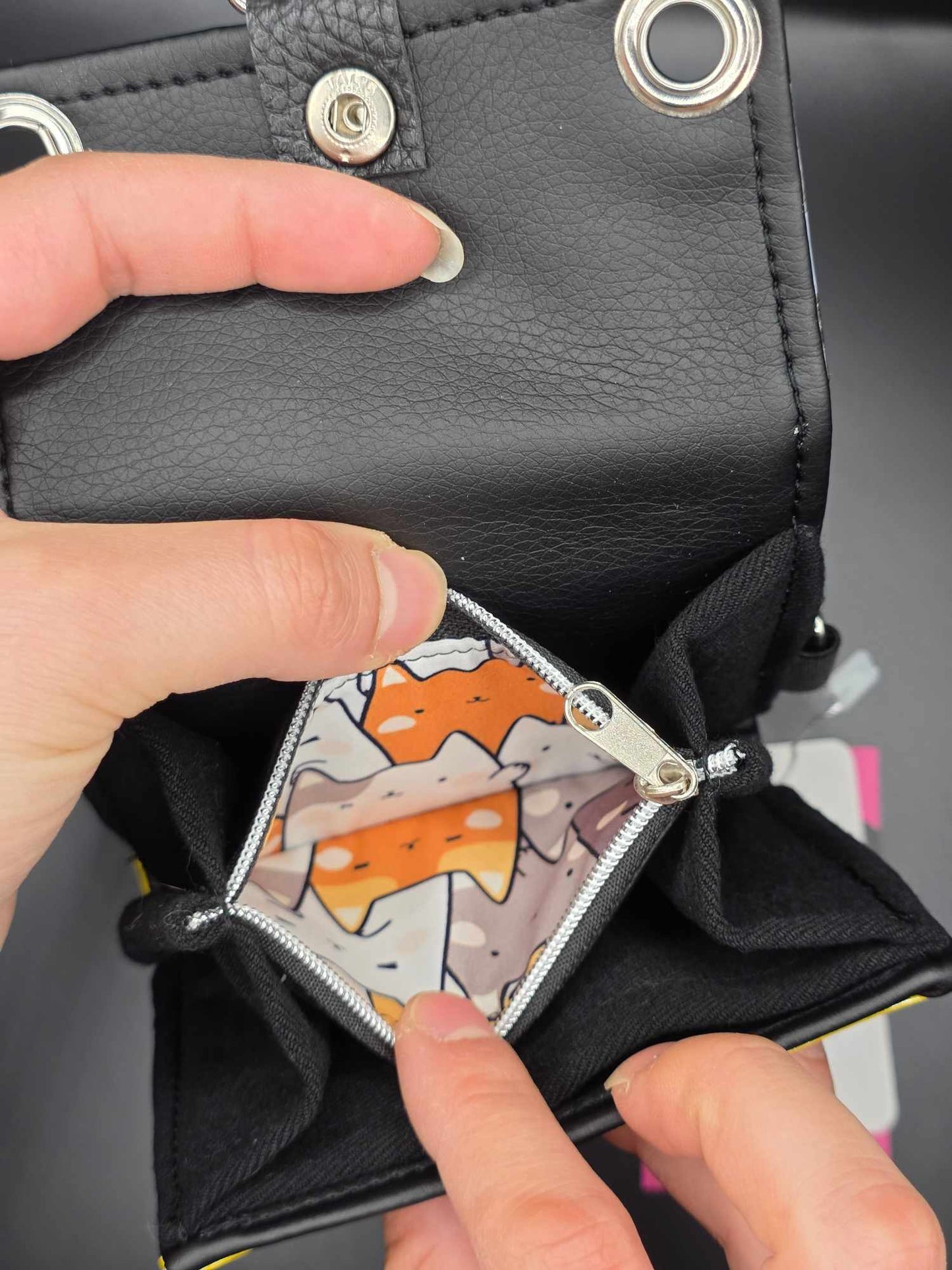 W17.10 wallet - upcycled, cats