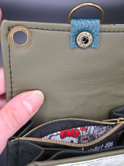 W12.12 wallet - upcycled, Hallo Katze
