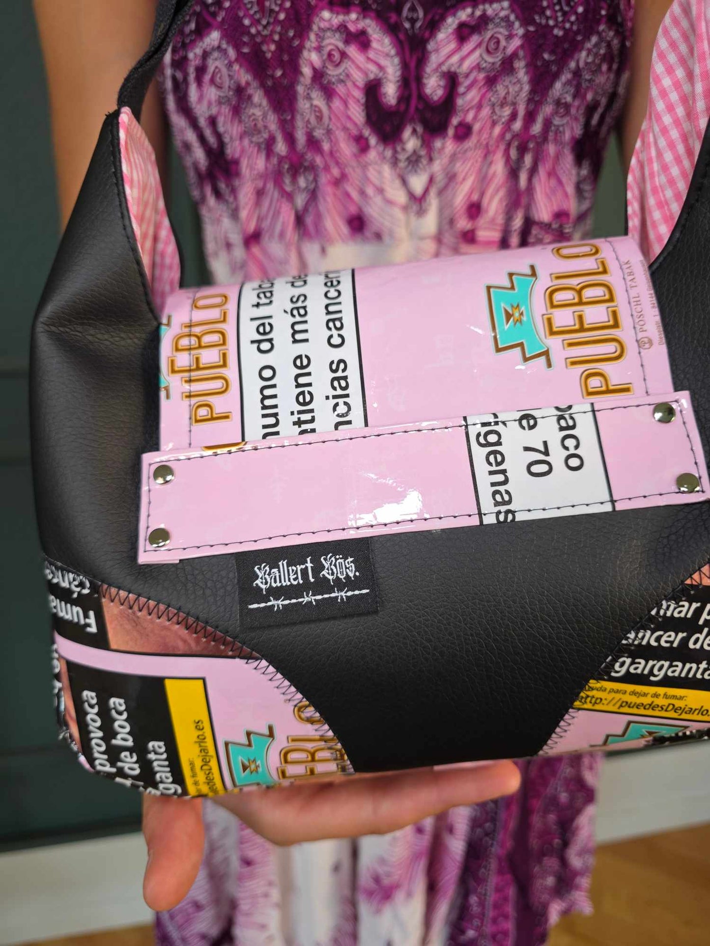 Tabak Handtasche, Version 1 - rosa