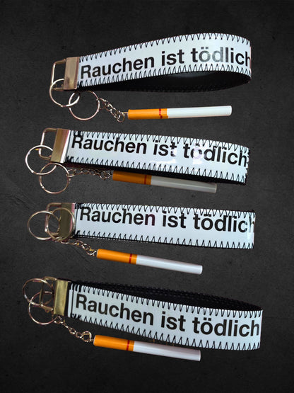 Keychain, Upcycled + cigarette charm
