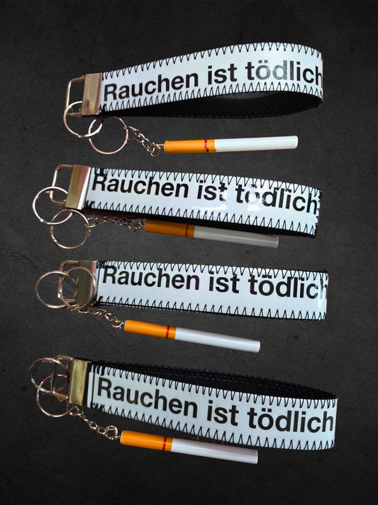 Keychain, Upcycled + cigarette charm