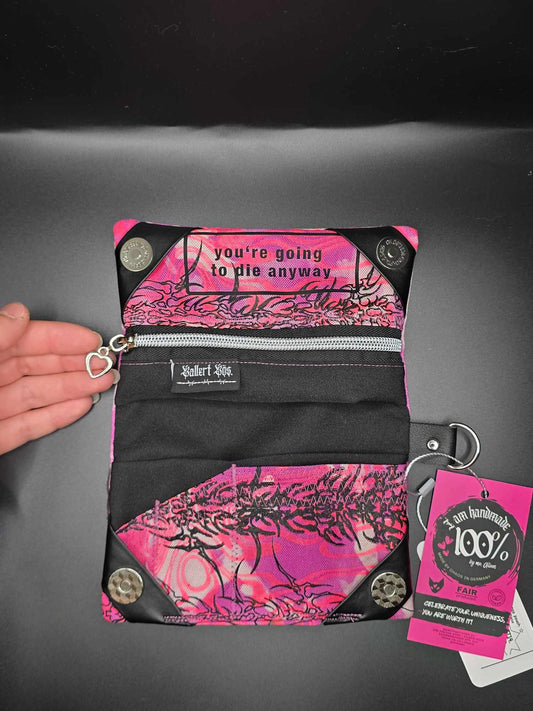 TT14.10 Tabaktasche, Trippy Tribals - Magnetknopf