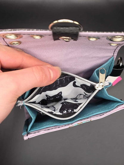 W15.2 wallet - upcycled, cats