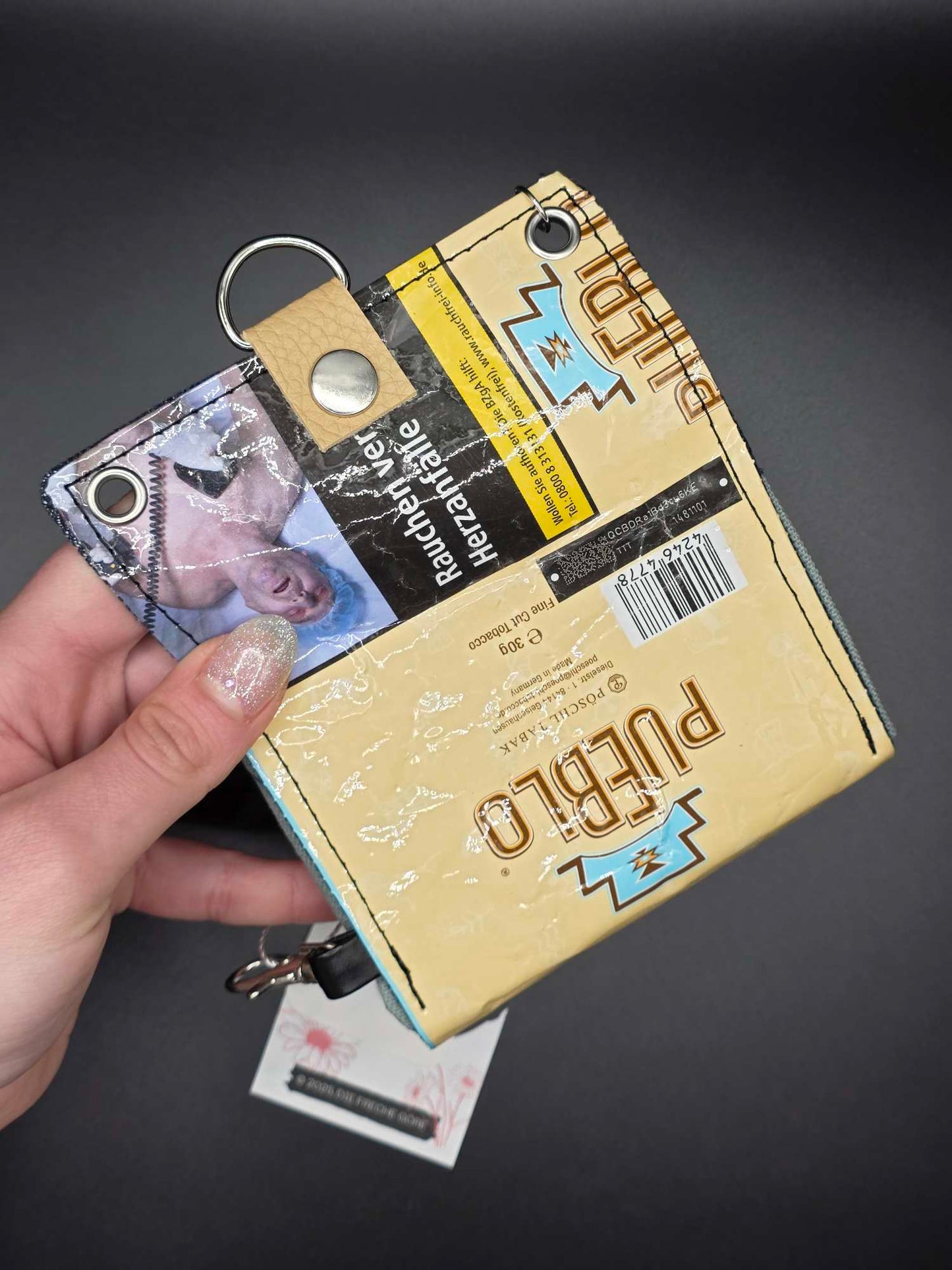 W11.2 wallet - upcycled, Cats inside