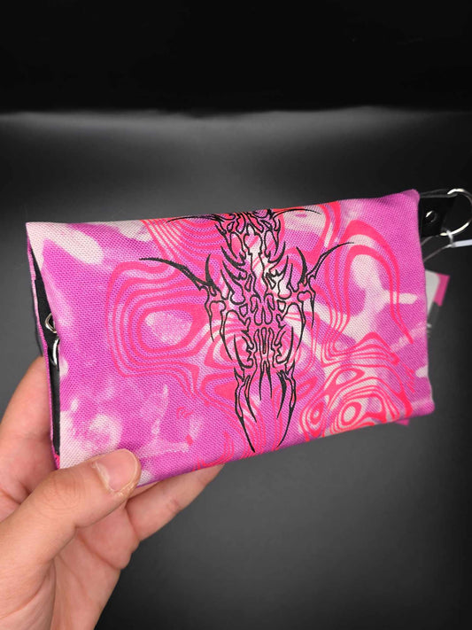 TT14.10 Tabaktasche, Trippy Tribals - Magnetknopf