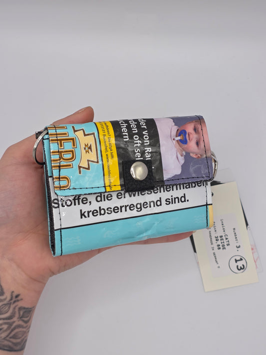 3.13 upcycling wallet - CATS BEIGE