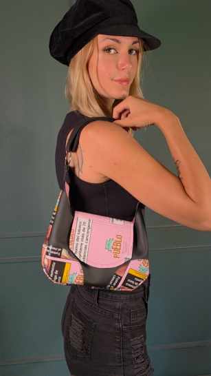 Tabak Handtasche, Version 1 - rosa