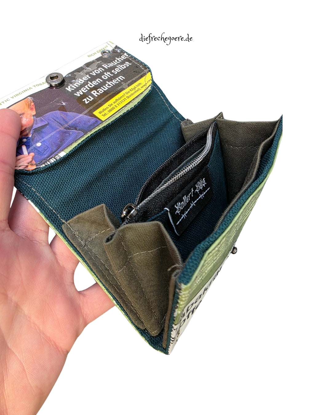 GREEN - petrol/grün - Geldbeutel (Upcycled Trash) Nr. 1