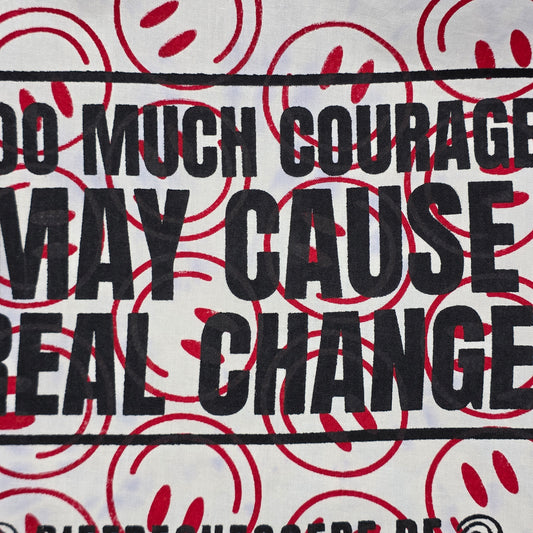 Einkaufstasche "REAL CHANGE" - handbedruckt - Nr. 2