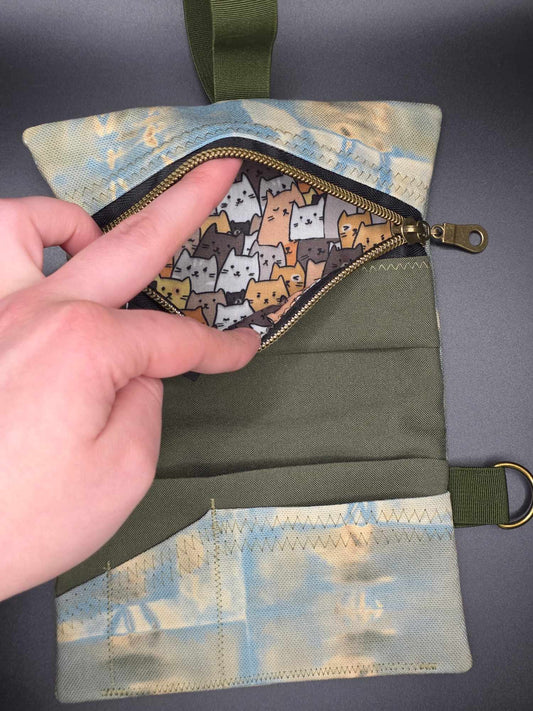 TT13.8 Tabacco pouch, Tarot cards - Rhinestones