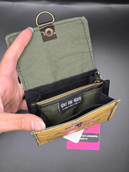 W22.1 Geldbeutel - upcycled, mit Kartenfächer