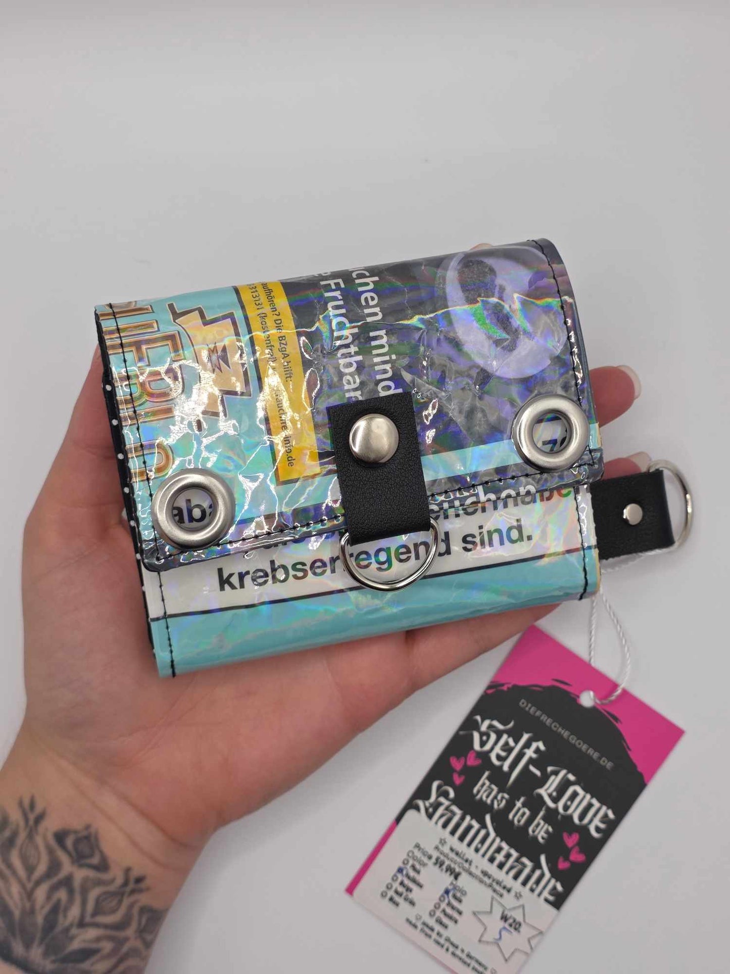 W20.5 wallet - upcycled ✨️holo✨️