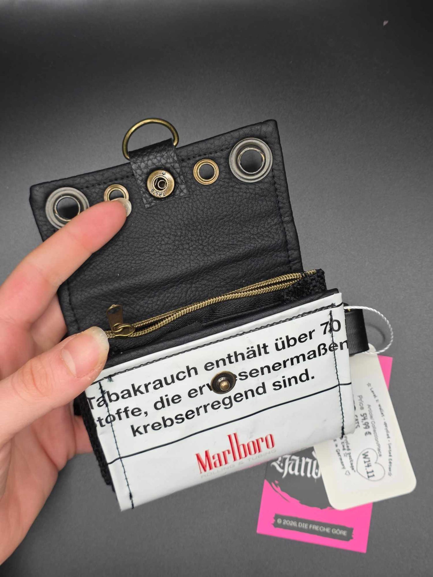 W14.11 wallet - upcycled, cats