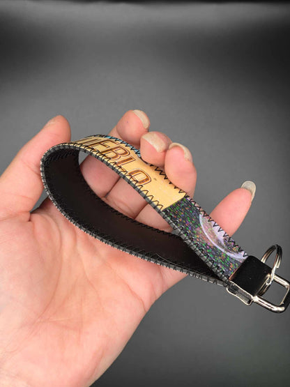 ✨️Holo✨️ Schlüsselanhänger - Upcycled, beige