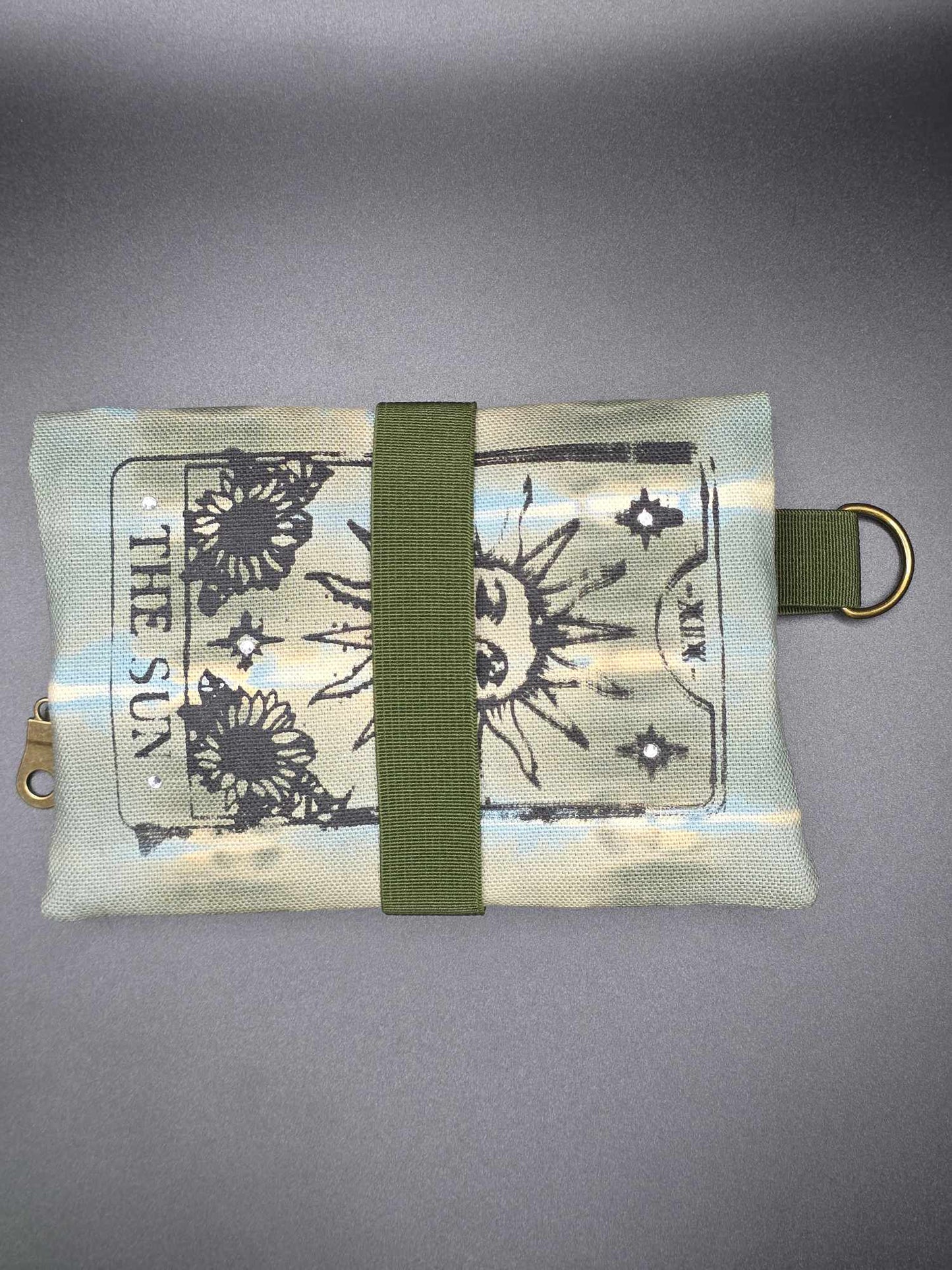 TT13.8 Tabacco pouch, Tarot cards - Rhinestones