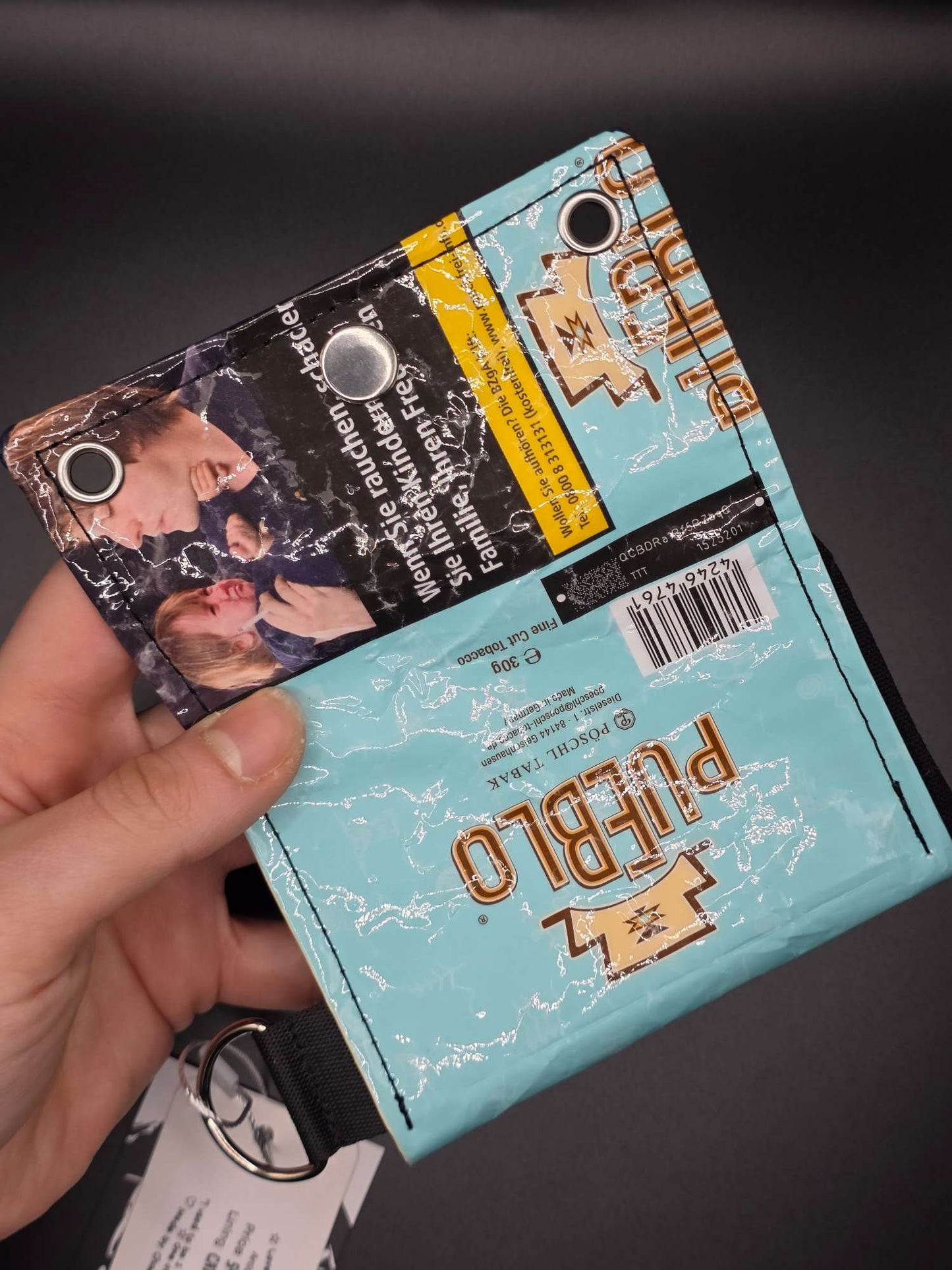 W12.2 wallet - upcycled, cats