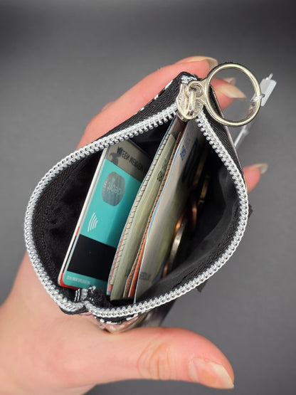 Mini zip wallets - Upcycled