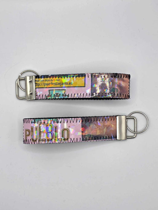 ✨️Holo✨️ KC Keychains - Upcycled, rosa