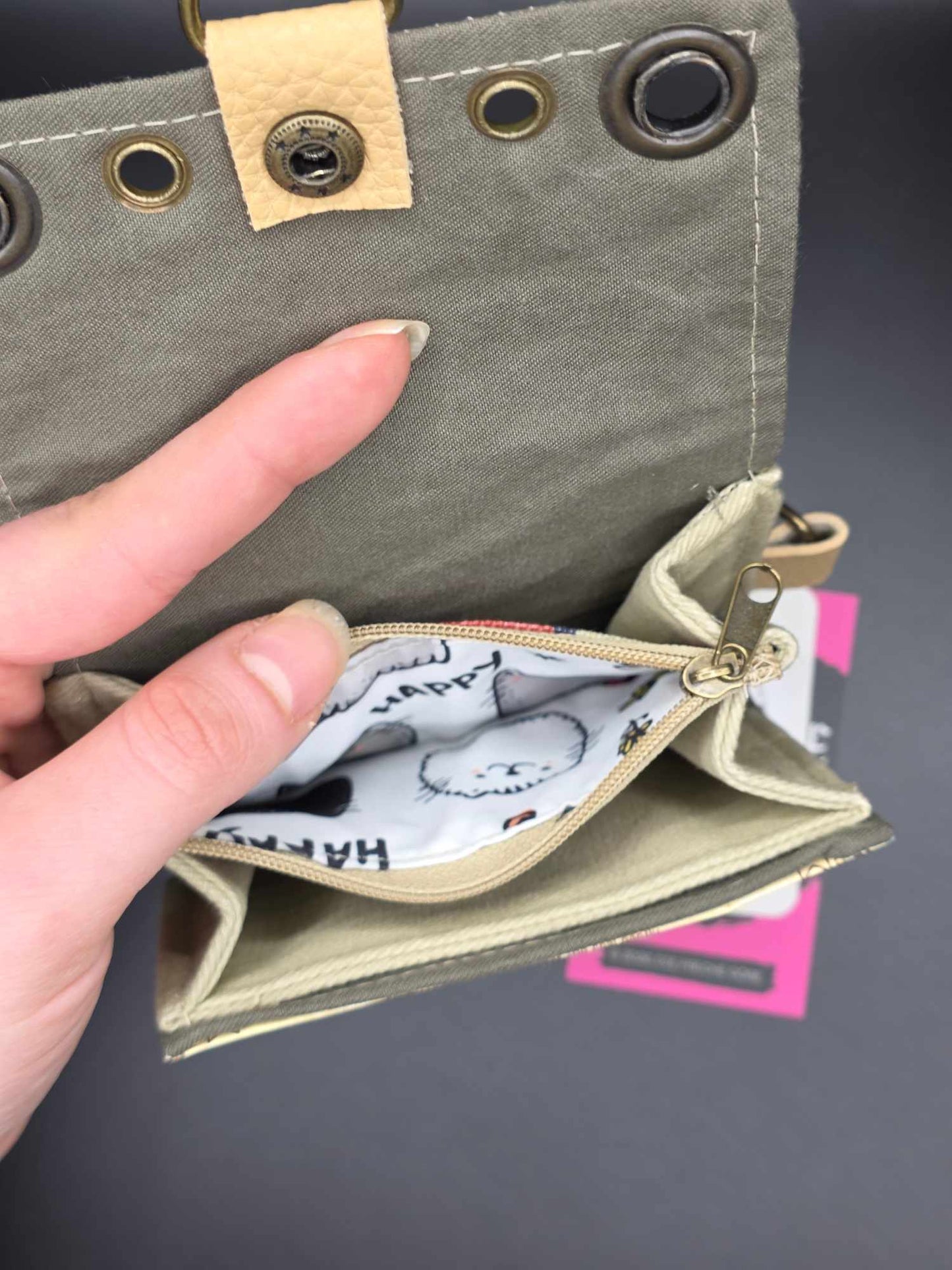 W14.1 wallet - upcycled, cats