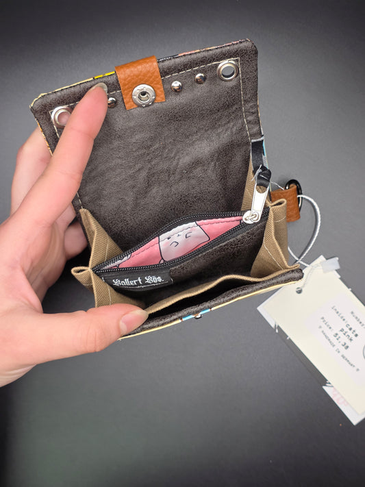 6.15 upcycling wallet - CATS PINK