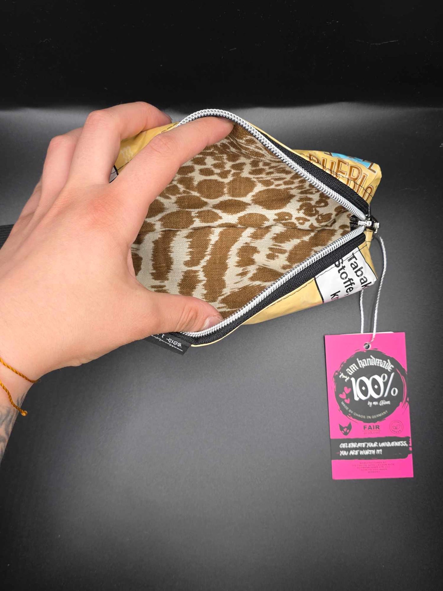 BB6.6 Boxy Bag Pencil Case - upcycled, beige