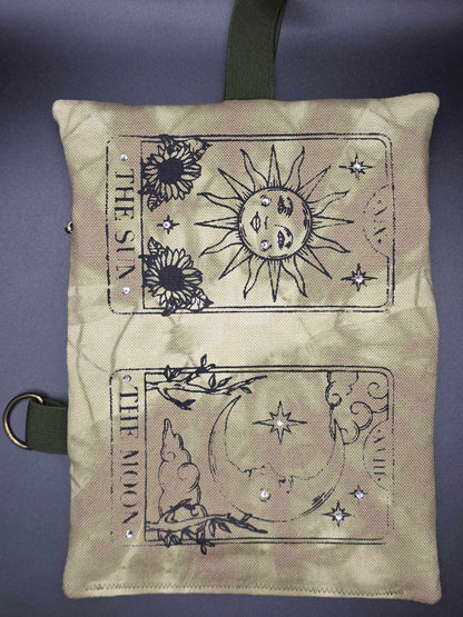 TT13.7 Tabacco pouch, Tarot cards - Rhinestones