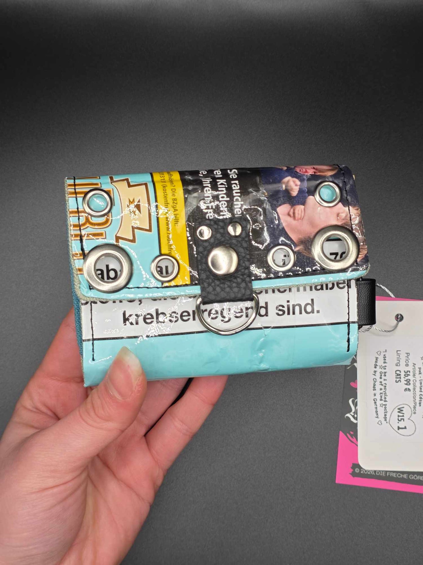 W15.1 wallet - upcycled, cats