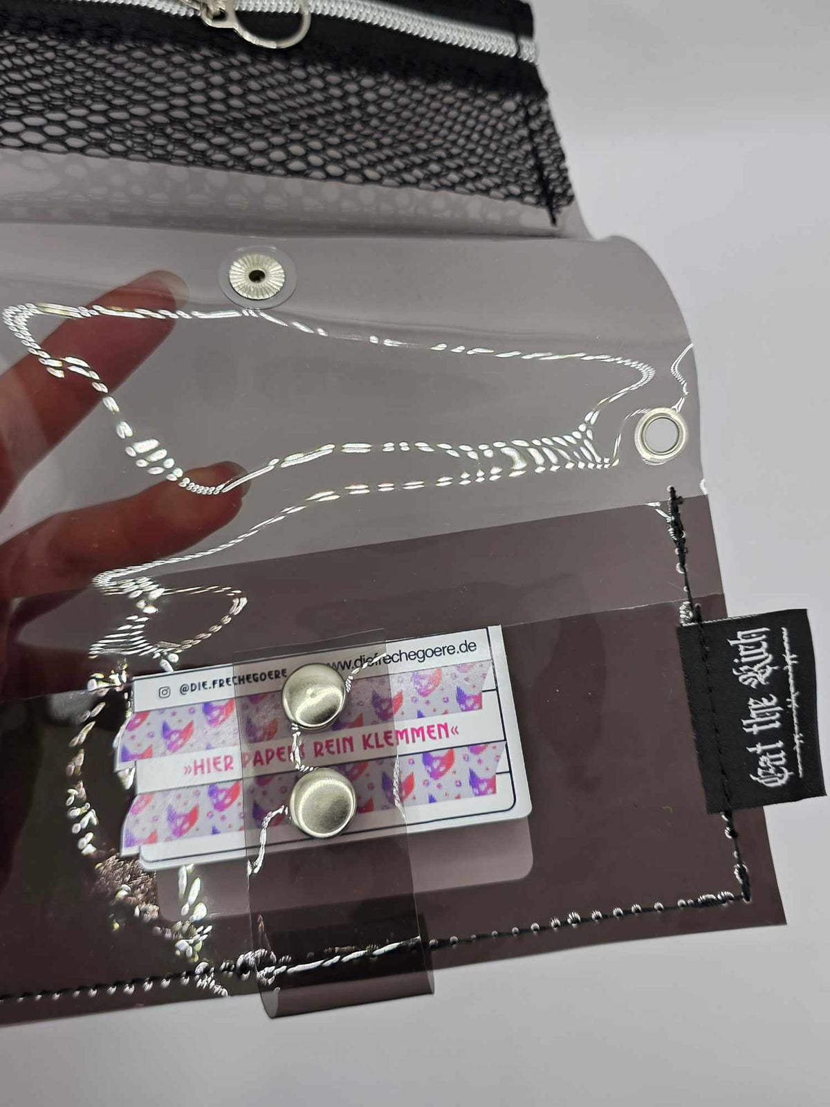 Jelly Tabakbeutel, Transparent, schwarz