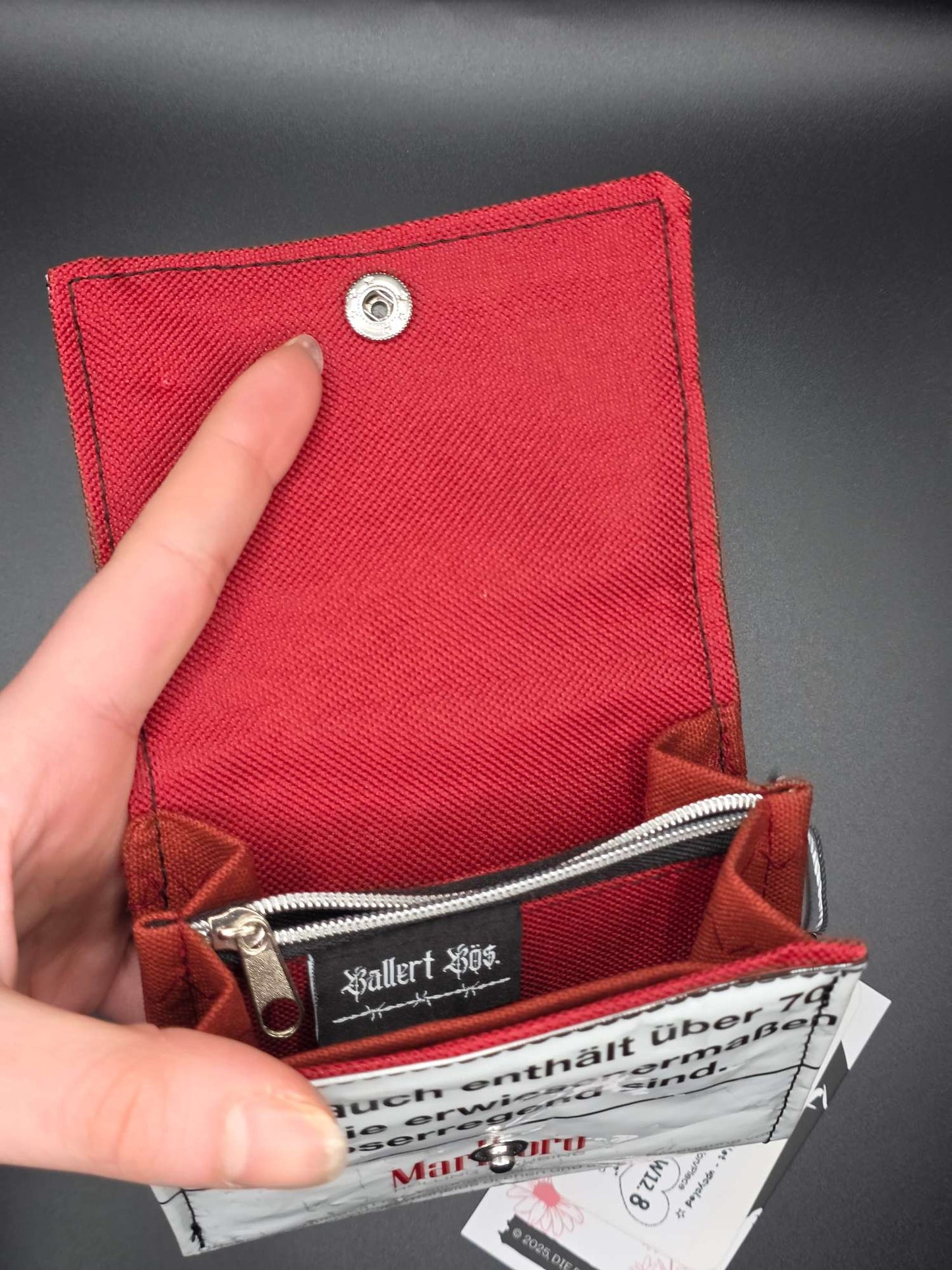 W12.8 wallet - upcycled, leo