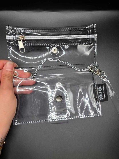 Vinyl Tabaktasche, Transparent