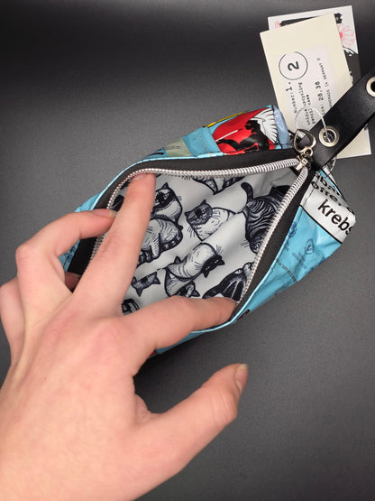 Upcycled Boxy Bag - Pencil Case