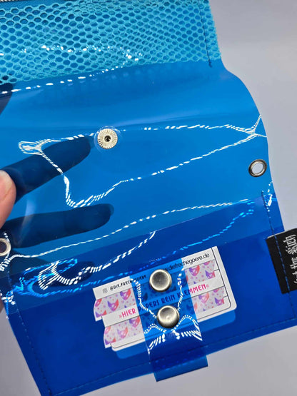 Jelly Tabakbeutel, Transparent, blau